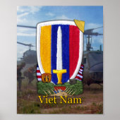 USARV Vietnam Nam War Patch Print (Voorkant)