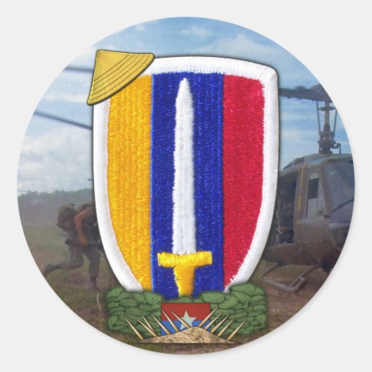 USARV Vietnam Nam War Patch Stickers (Voorkant)