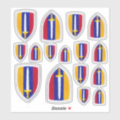USARV Vietnam Oorlogsveteranen Contour Sticker (Vel)