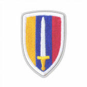 USARV Vietnam Oorlogsveteranen Contour Sticker (Voorkant)