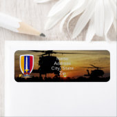 USARV Vietnam oorlogsveteranen geven hun adres ter Etiket (Insitu)