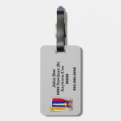 USARV Vietnam War Patch Bagagelabel (Achterkant verticaal)