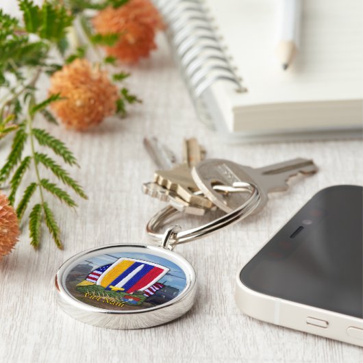 USARV vietnam war patch vets Sleutelhanger (Zijkant)