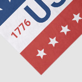 USA's 250e verjaardag 1776 2026 Rood Wit Blauw Tissuepapier (Detail)