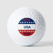 USA's 250th Anniversary 1776 2026 Red White Blue Golfballen (Voorkant)