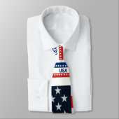 USA's 250th Anniversary 1776 2026 Red White Blue Stropdas (Gebonden)