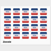 USA's 250th Anniversary 1776 2026 Red White Blue Vierkante Sticker (Vel)