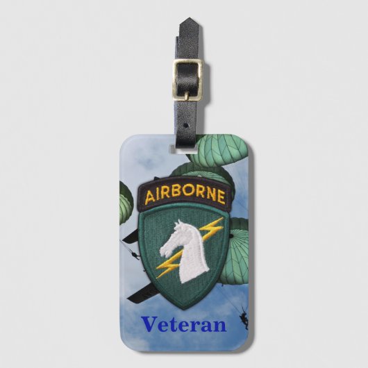 USASOC 1e speciale operaties SOCOM veteranen veter Bagagelabel (Voorkant (verticaal))