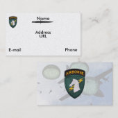 USASOC 1st special ops SOCOM veterans veterans pat Visitekaartje (Voorkant / Achterkant)