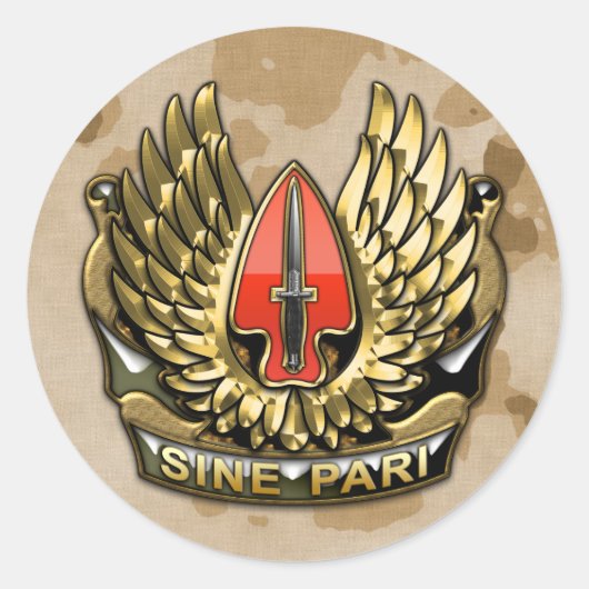 USASOC DUI RONDE STICKER (Voorkant)