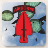 USASOC SOC Special Ops Fort Bragg Veterans Veteran Bier Onderzetter (Voorkant)