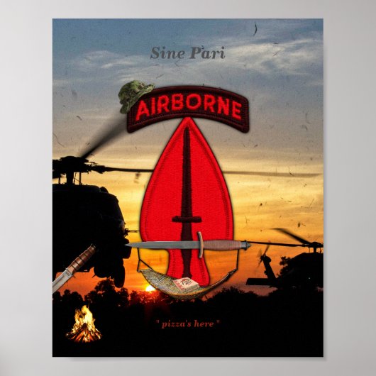 USASOC Special Ops Lrps Lrp recon Poster (Voorkant)