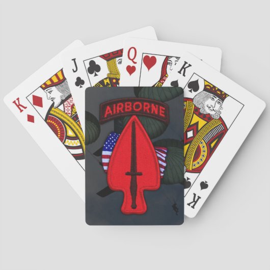 USASOC Special Ops Patch Poker cards Pokerkaarten (Achterkant)