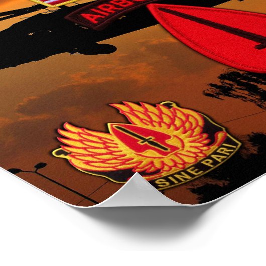 USASOC Special Ops SOF LRRP Veterans Vetenpatch Poster (Hoek)