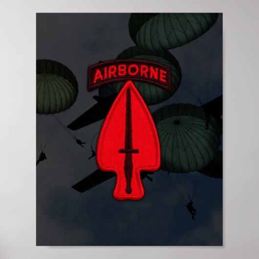 USASOC Special Ops USSOCOM Patch Print (Voorkant)