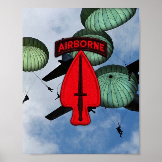 USASOC Special Ops USSOCOM Patch Print (Voorkant)