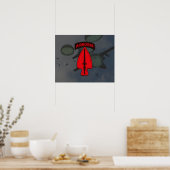 USASOC Special Ops Veterans Patch Poster (Keuken)