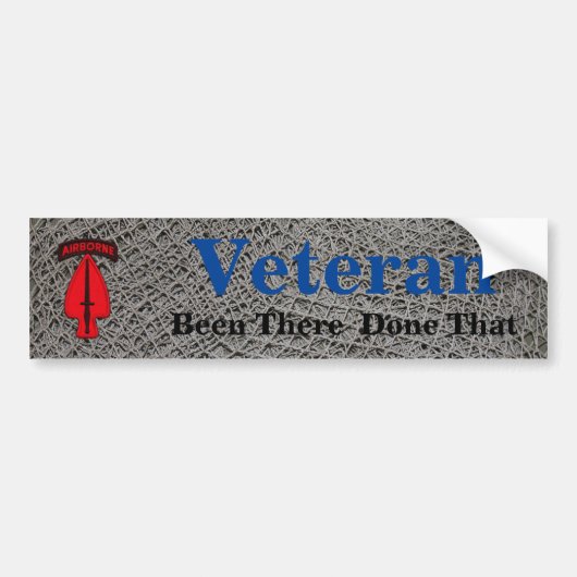 USASOC Special Ops veterans veteranen vaten bumper Bumpersticker (Voorkant)
