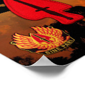 USASOC Special Ops veterans vetten lrps lrrp recon Poster (Hoek)