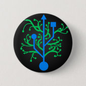 USB-Buttonnen Ronde Button 5,7 Cm (Voorkant)