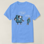 USB Diskette Funny Information Technology Computer T-shirt (Design voorkant)