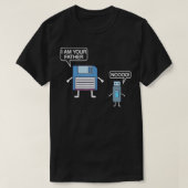 USB-diskette Ik ben uw vader Computer Geek T-shirt (Design voorkant)