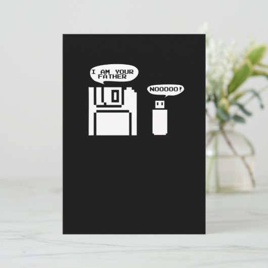 USB-diskette ik ben uw vaders nooo Kaart (Staand voorkant)