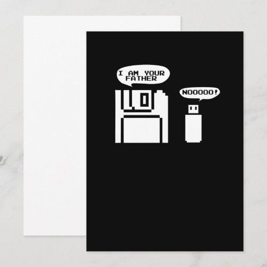 USB-diskette ik ben uw vaders nooo Kaart (Voorkant / Achterkant)