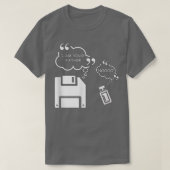 USB-diskettestation Ik ben uw vaders computer Tech T-shirt (Design voorkant)