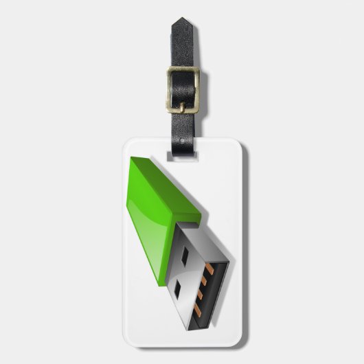 USb Flash Drive-Bagagelabels Bagagelabel (Voorkant verticaal)