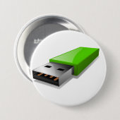 USB Flash Drive Knop Ronde Button 7,6 Cm (Voorkant /achterkant)