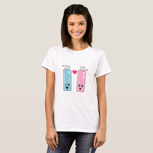 USB Flash Drive Love T-shirt (Voorkant volledig)