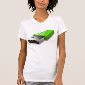 USB Flash Drive Vrouwen T-shirt (Voorkant)