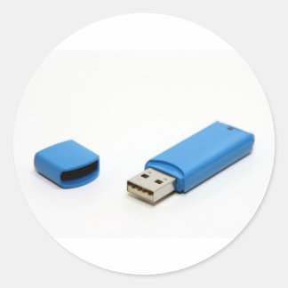USB-geheugenstick Ronde Sticker