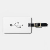 USB LOGO BAR CODE Computer Barcode Patroon Ontwerp Bagagelabel (Voorkant horizontaal)