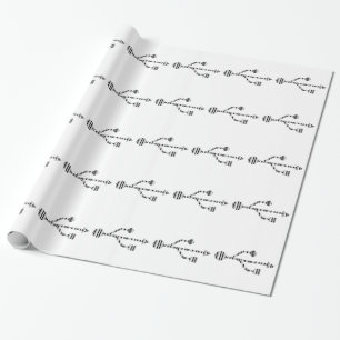 USB LOGO BAR CODE Computer Barcodepatroonontwerp Cadeaupapier