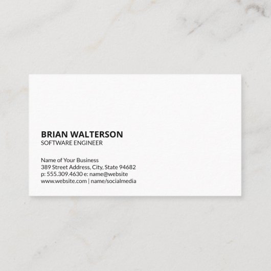 USB-Logo | Toespraak circuit board Visitekaartje (Achterkant)