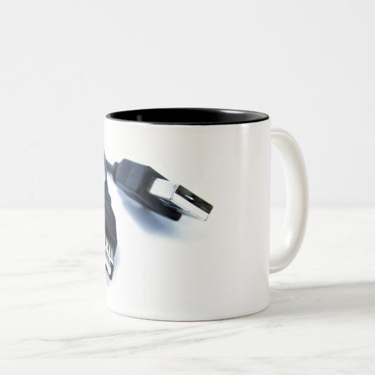 usb nerd mug tweekleurige koffiemok (Voorkant rechts)