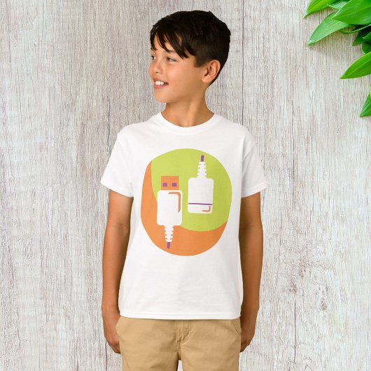 USB-stekkerpictogram T-shirt