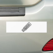 USB-stick Bumpersticker (Op auto)
