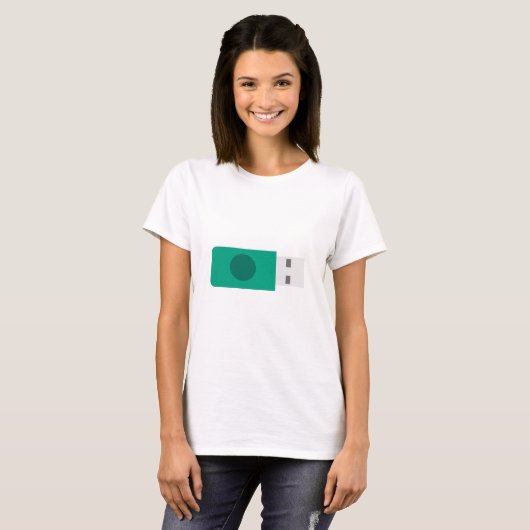 USB-stick T-shirt (Voorkant volledig)