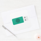 USB-stick Vierkante Sticker (Envelop)