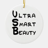 USB - Ultra Smart Beauty Keramisch Ornament (Voorkant)