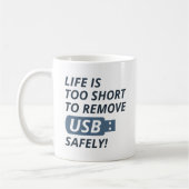 USB veilig verwijderen Koffiemok (Links)