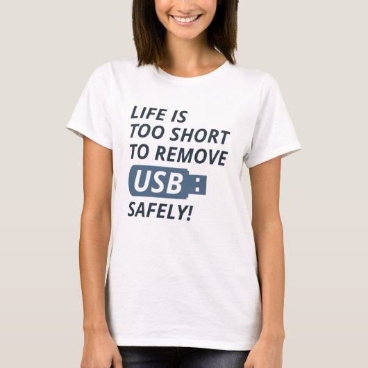 USB veilig verwijderen T-shirt (Voorkant)