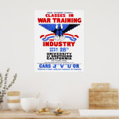 USC War Training Classes 1943 WPA Poster (Keuken)