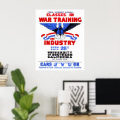USC War Training Classes 1943 WPA Poster (Thuiskantoor)