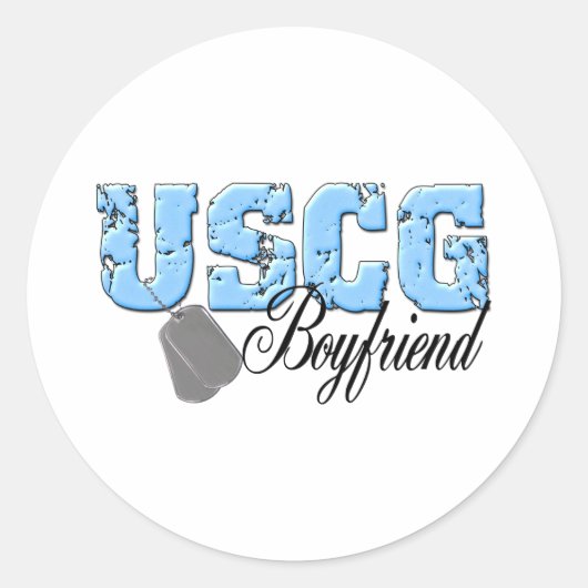 USCG99boyfriend2 Ronde Sticker (Voorkant)