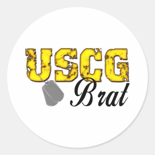 USCG99BRAT RONDE STICKER (Voorkant)