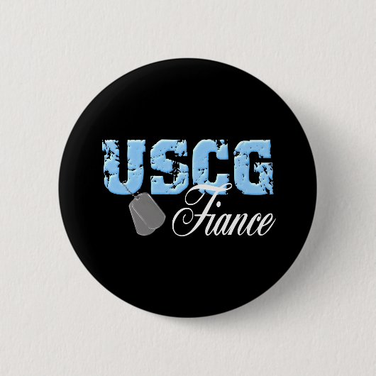 USCG99FIANCE2BLK RONDE BUTTON 5,7 CM (Voorkant)